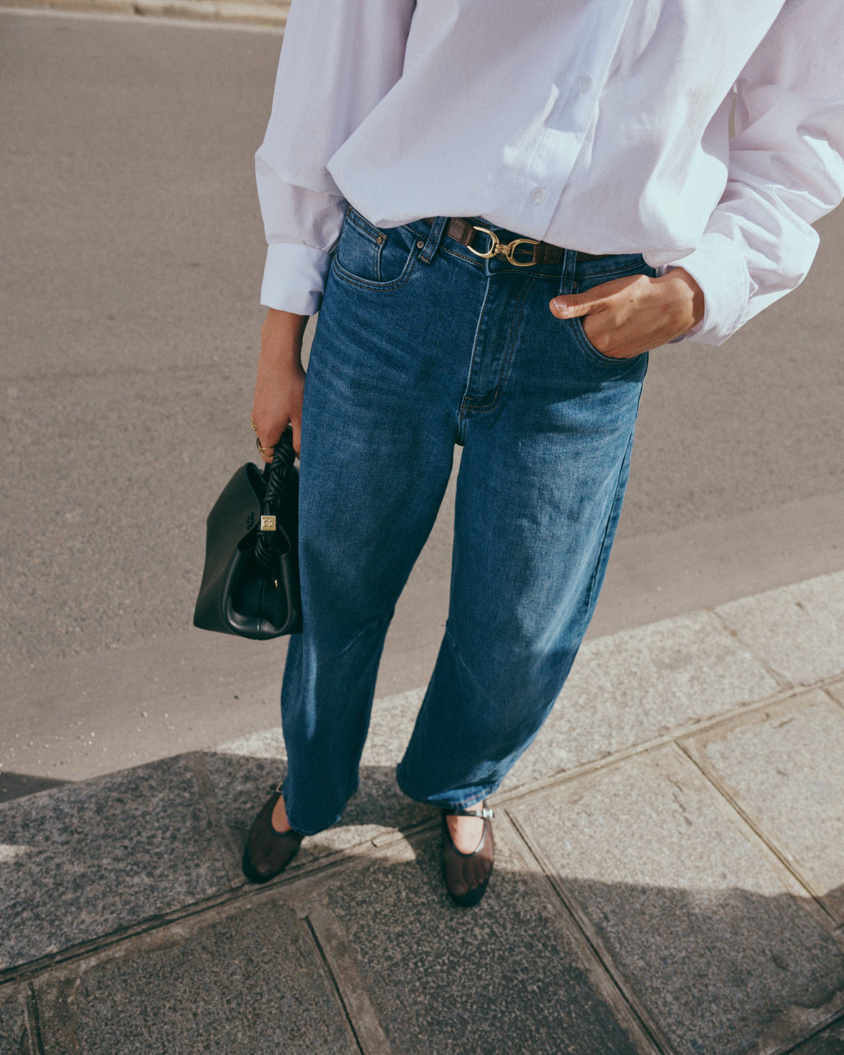 Ana & Lucy Barrel Jeans „Louisa“ Dunkelblau