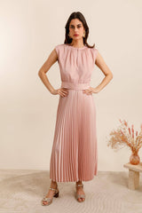 Choklate Paris Satin-Top Maguie Rosa mit Schleifenverschluss