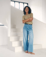 Ana & Lucy Weite Jeans "Nolia" Hellblau Wide Leg High Waist