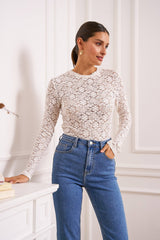 Strukturiertes Top Maeve - CK08199: Choco / 2S-2M-2L