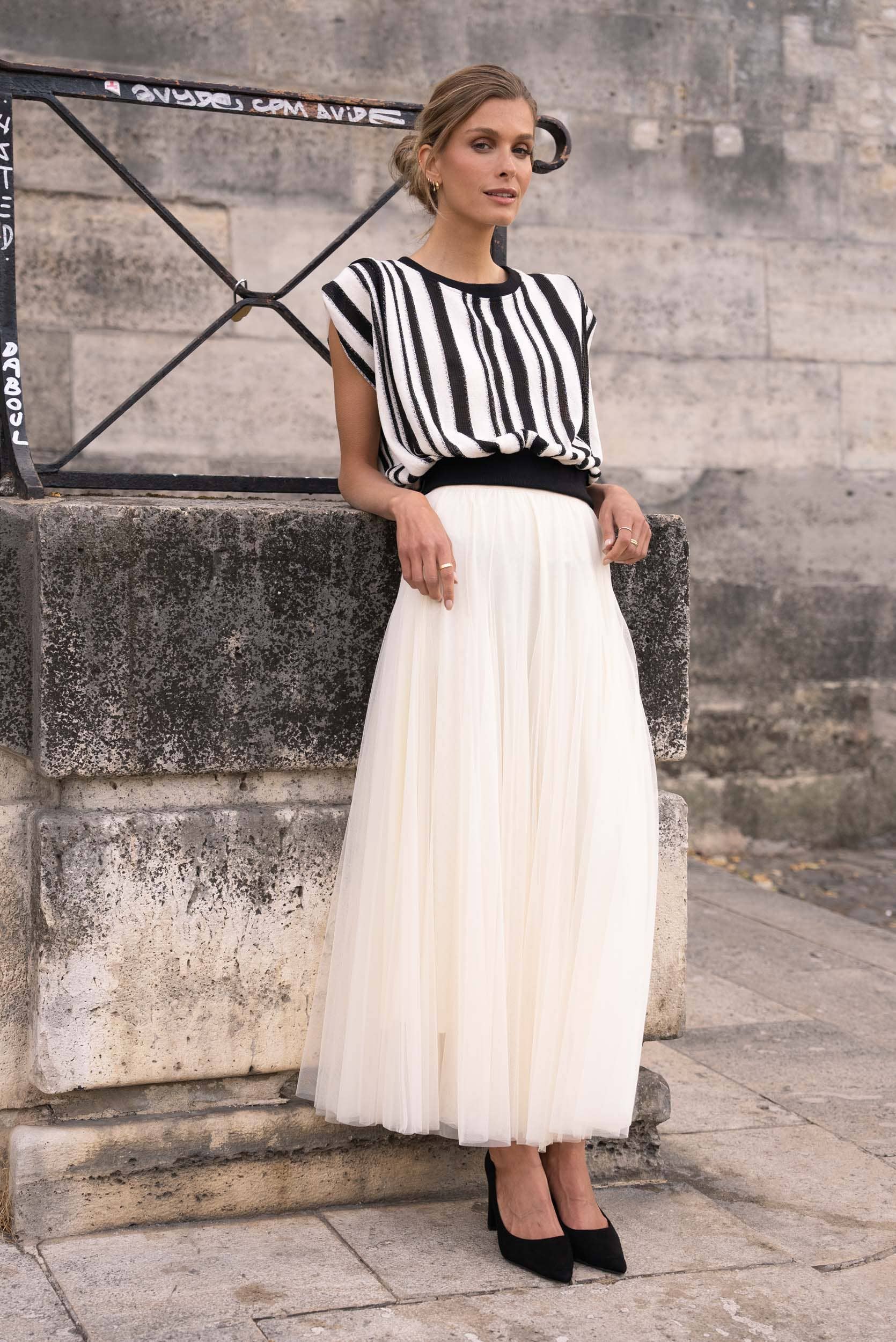 Choklate Paris Amber Tüllrock Slim Fit Ecru