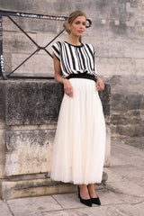 Choklate Paris Amber Tüllrock Slim Fit Ecru
