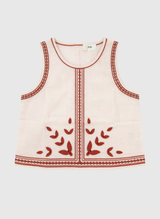 Ange Paris Blusen Top Somina 100% Baumwolle Ecru