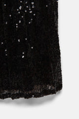 Lanidor - Pailletten-Rock in Schwarz