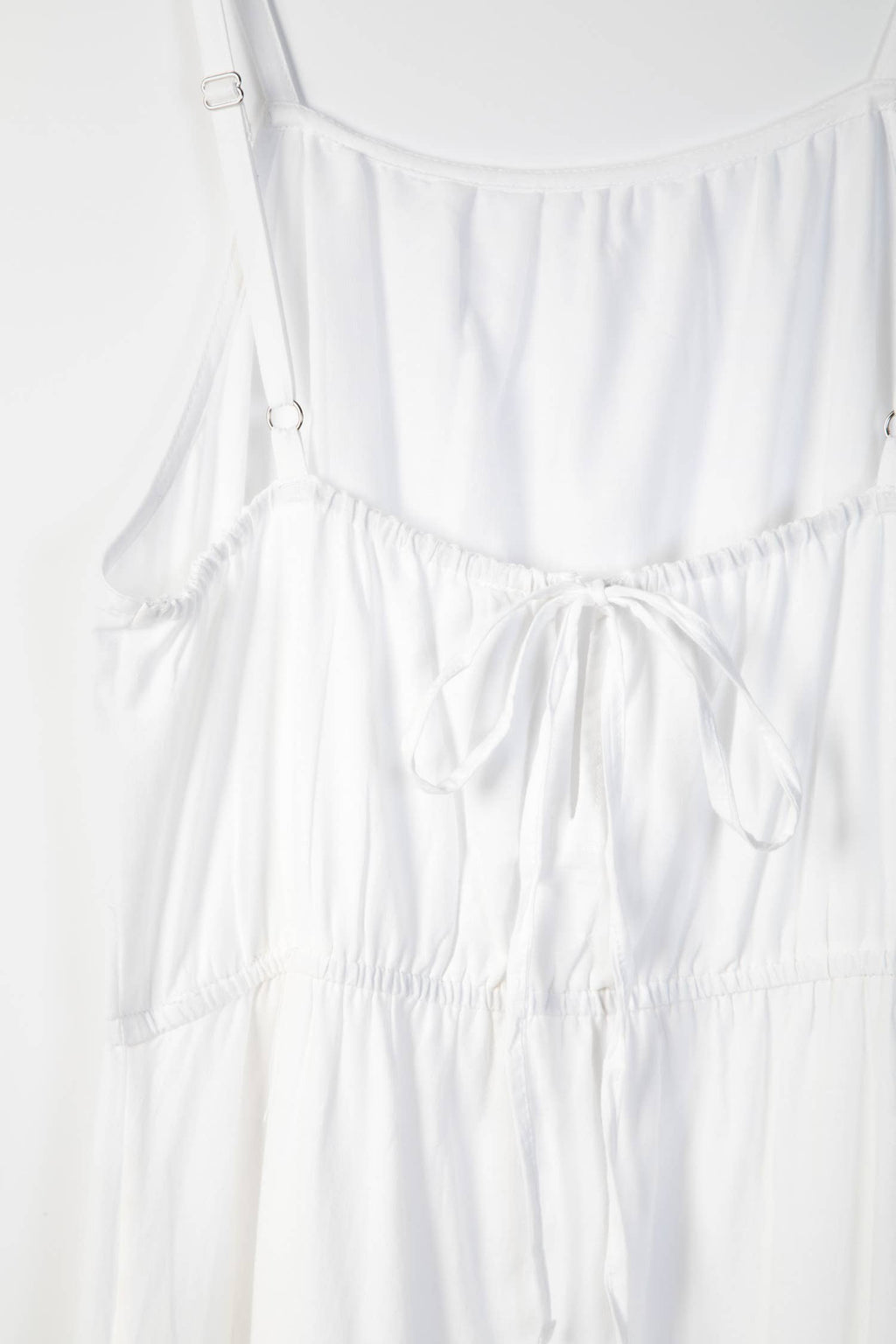 Lanidor Baumwollkleid "White Breeze" leichtes Sommerkleid mit Stickerei am Saum