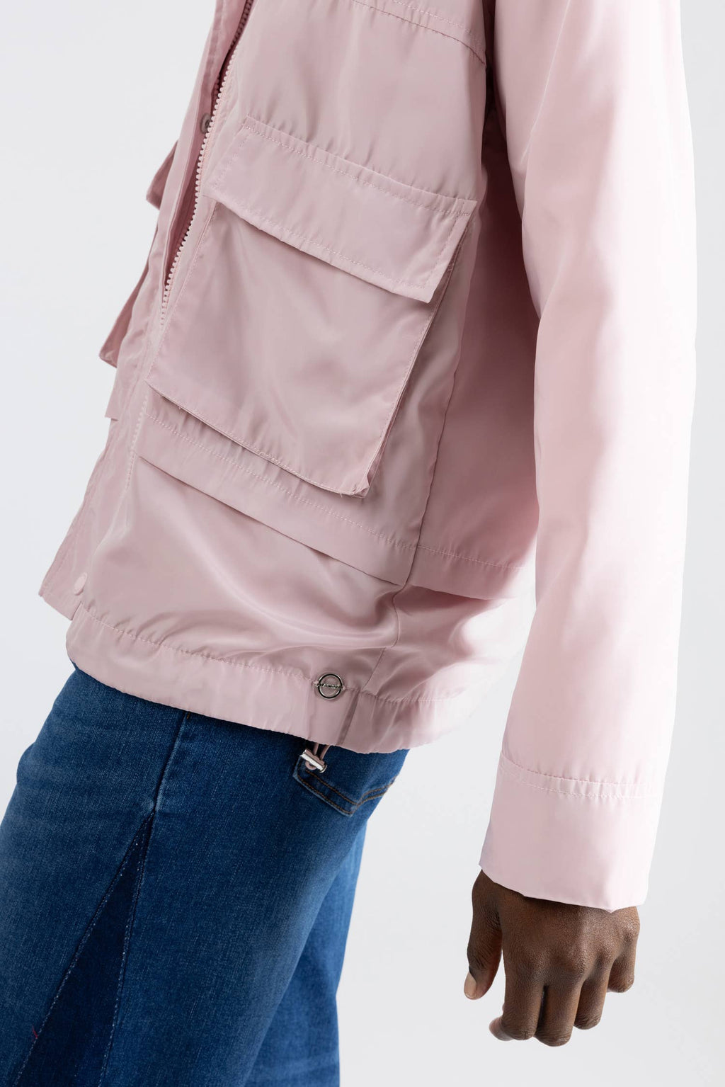 Lanidor Damen-Parka Rosa - Leichte Übergangsjacke mit Kapuze & Taschen