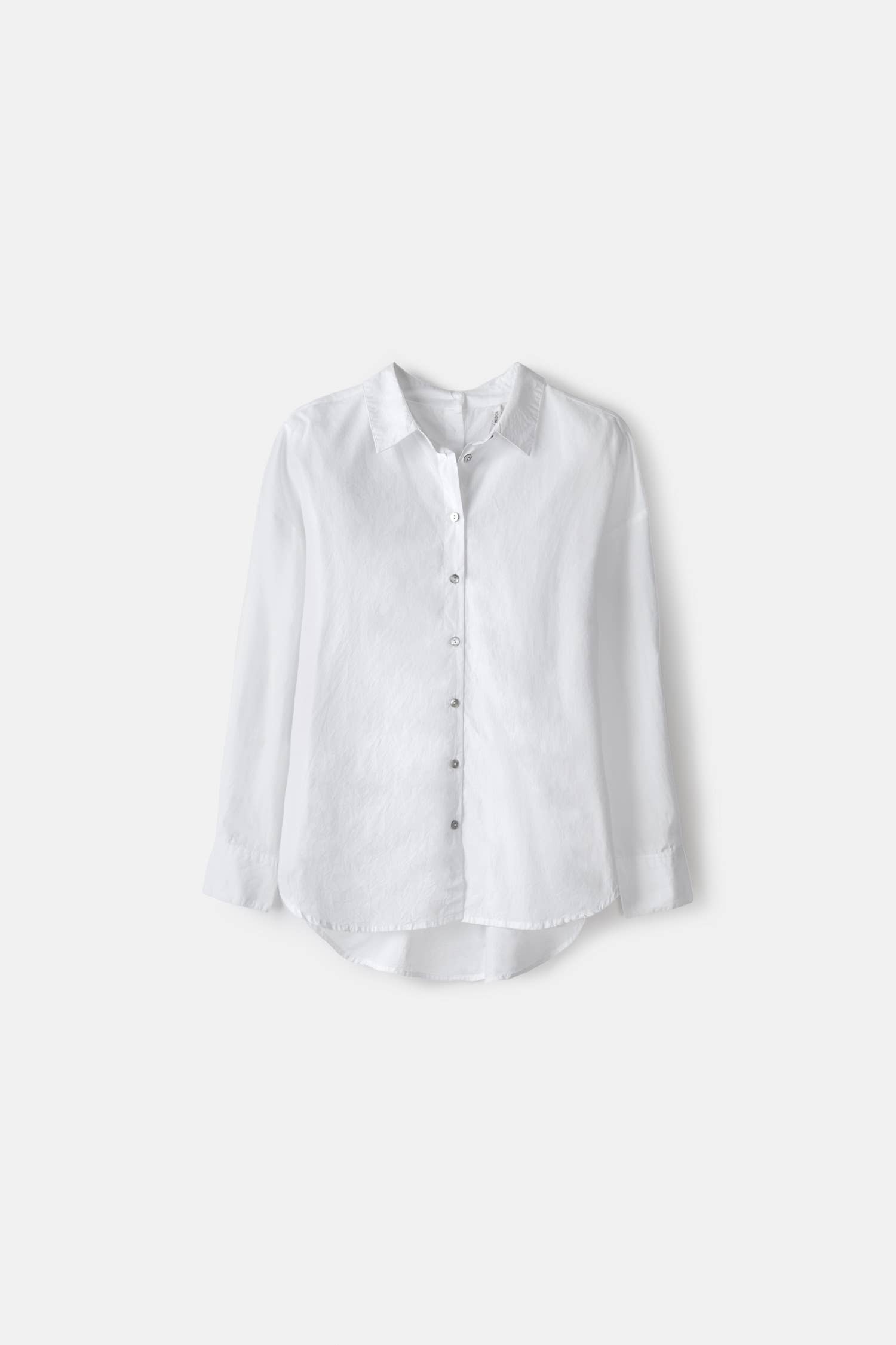 Lanidor - Lässige Hemdbluse mit Knopfdetail auf der Rückseite - weiß