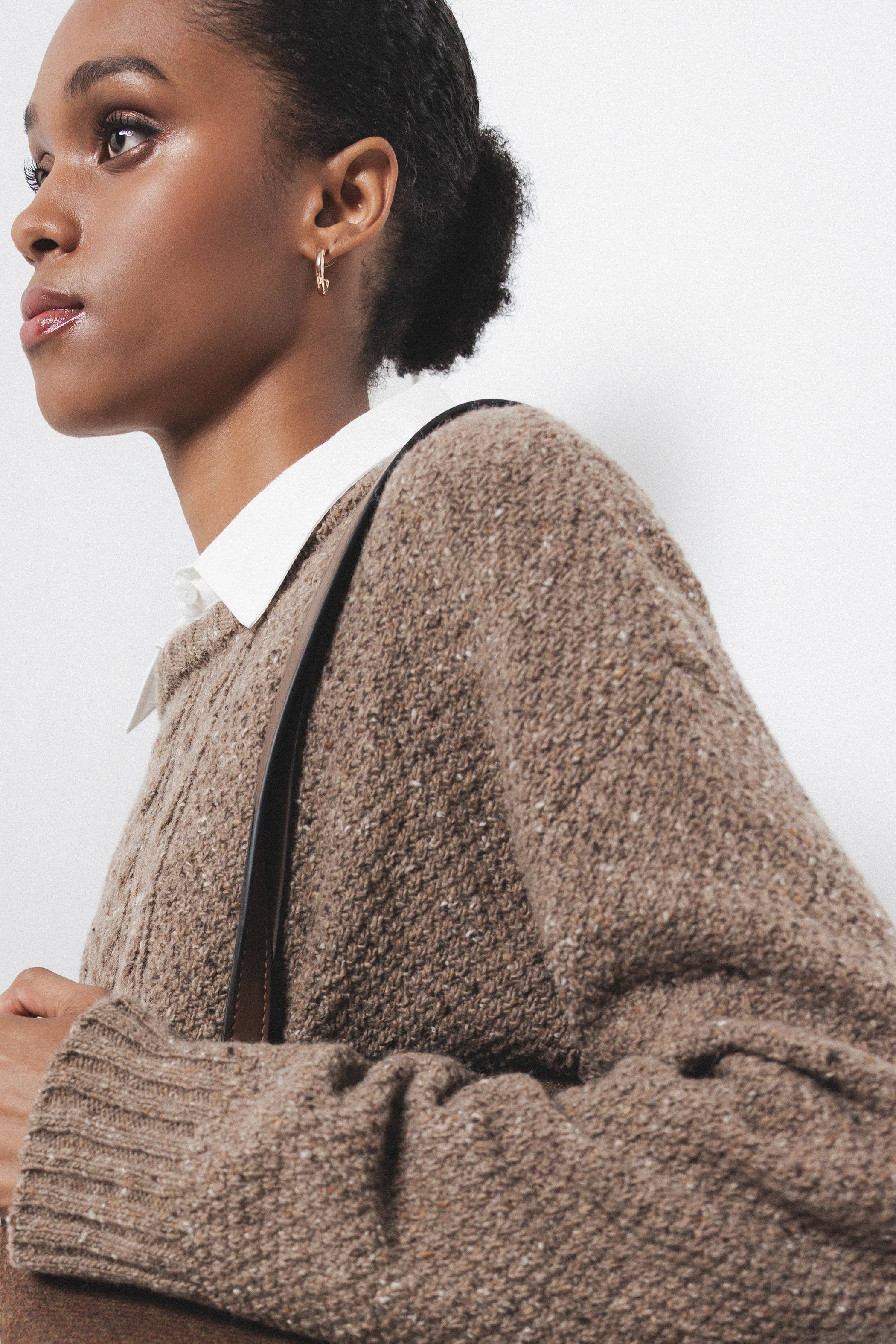 Lanidor Gestrickter Pullover - Taupe