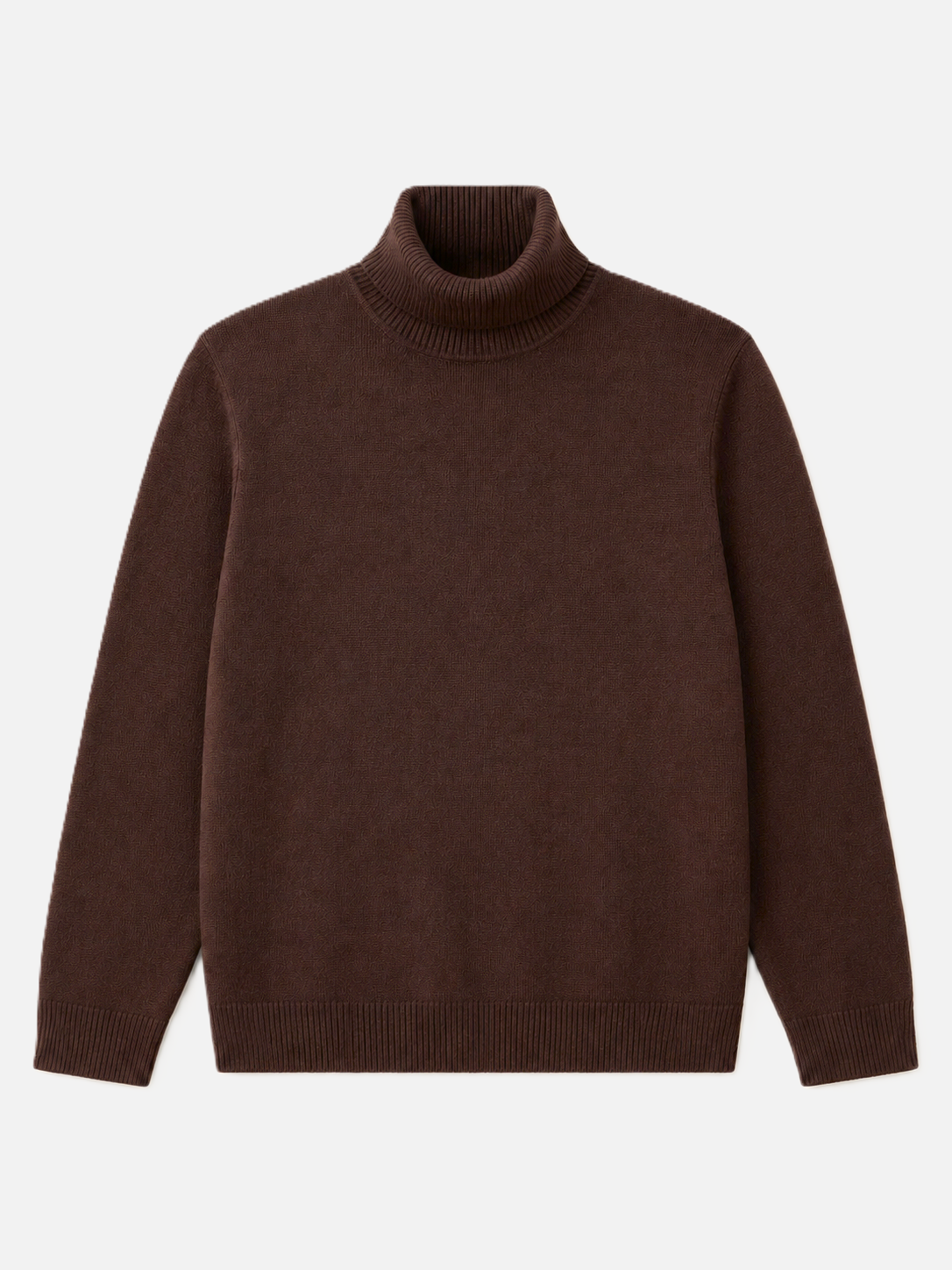 Klassischer Angora Feinstrick-Rollkragenpullover: Schokolade / 2 (38-44)