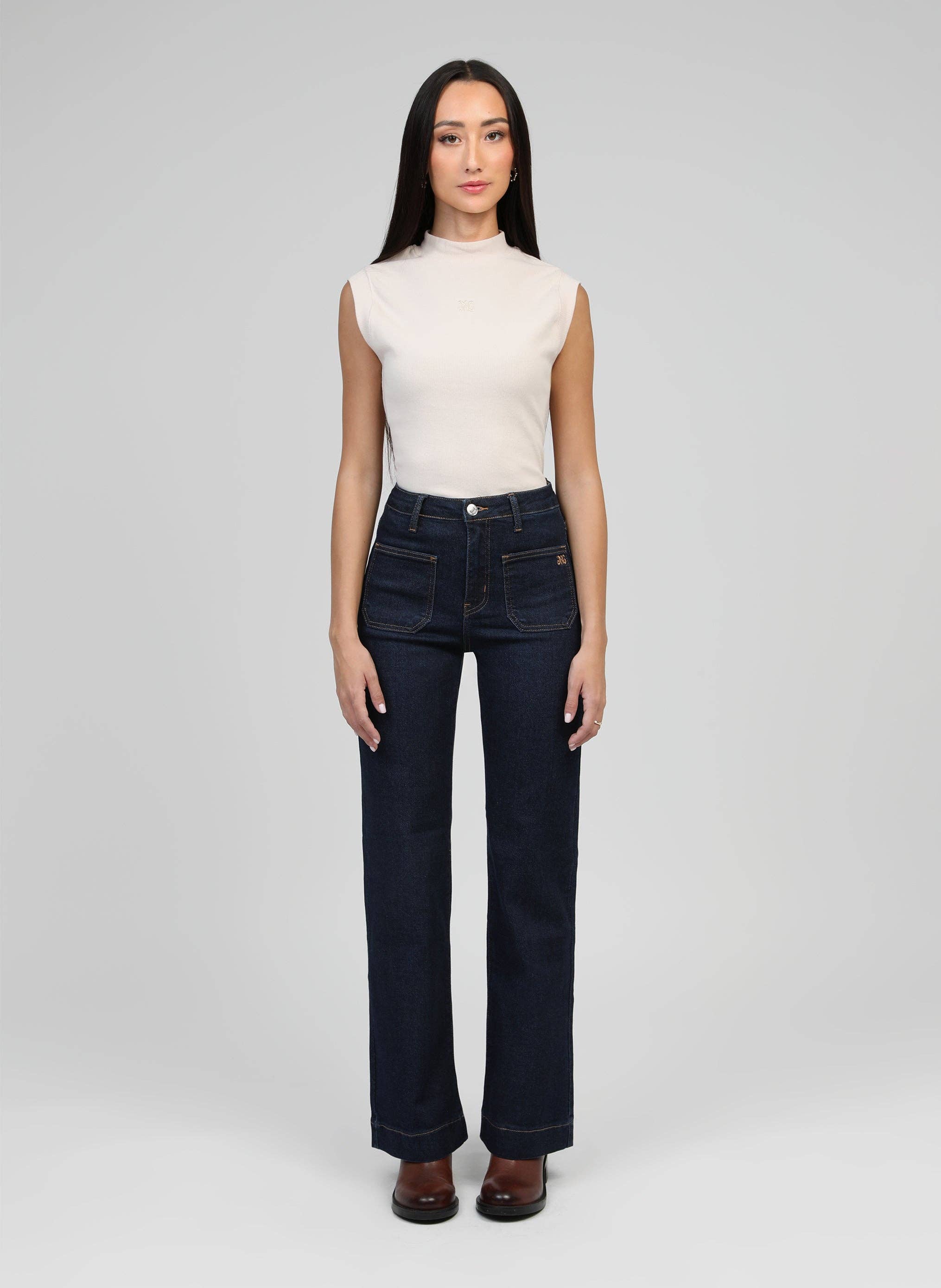 Ange Paris Jeans Paris Raw Denim -Dunkelblau