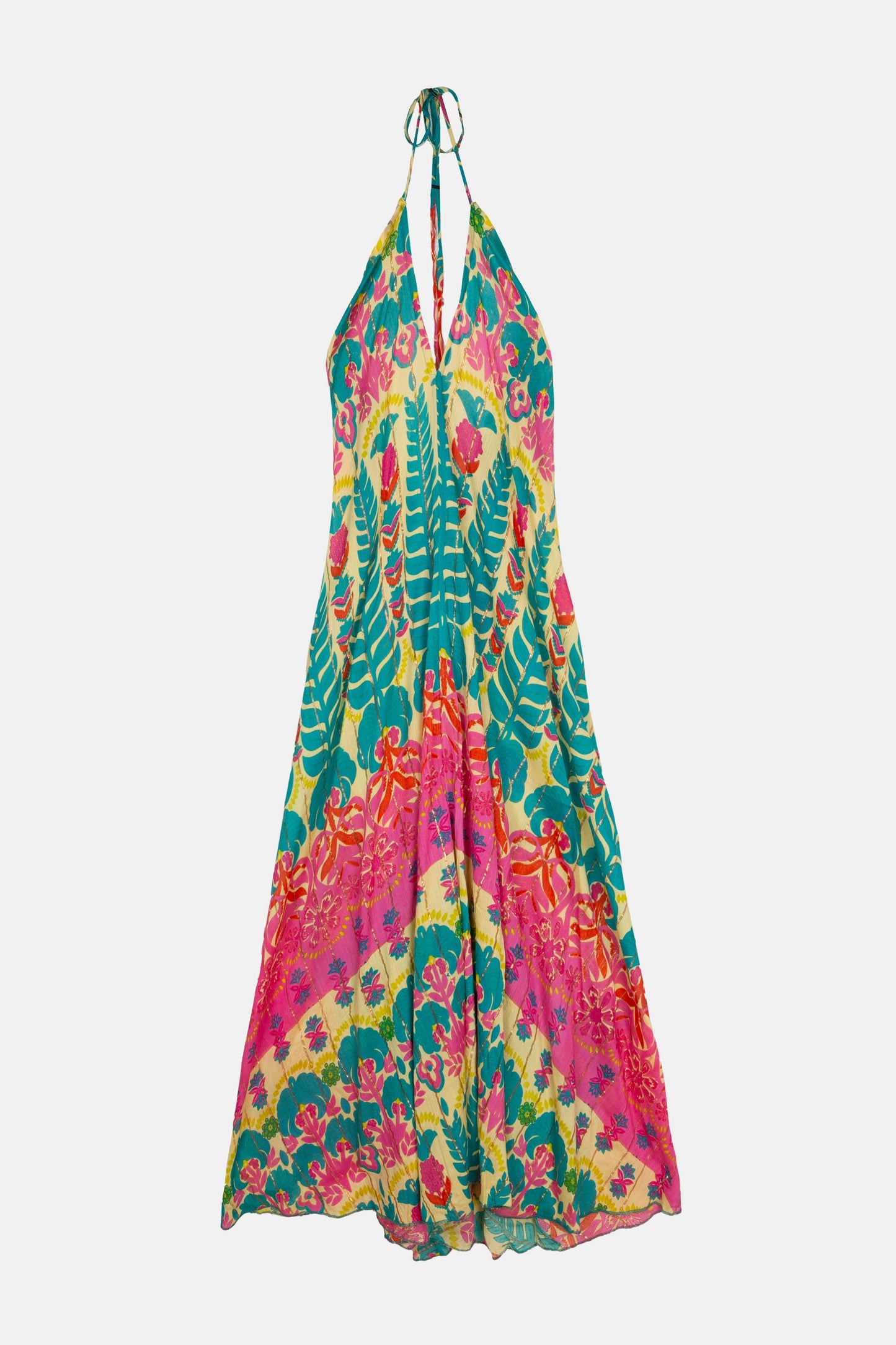 Piti Cuiti Jumpsuit "Ipanema" Rückenfreier Boho-Jumpsuit mit buntem Mustermix
