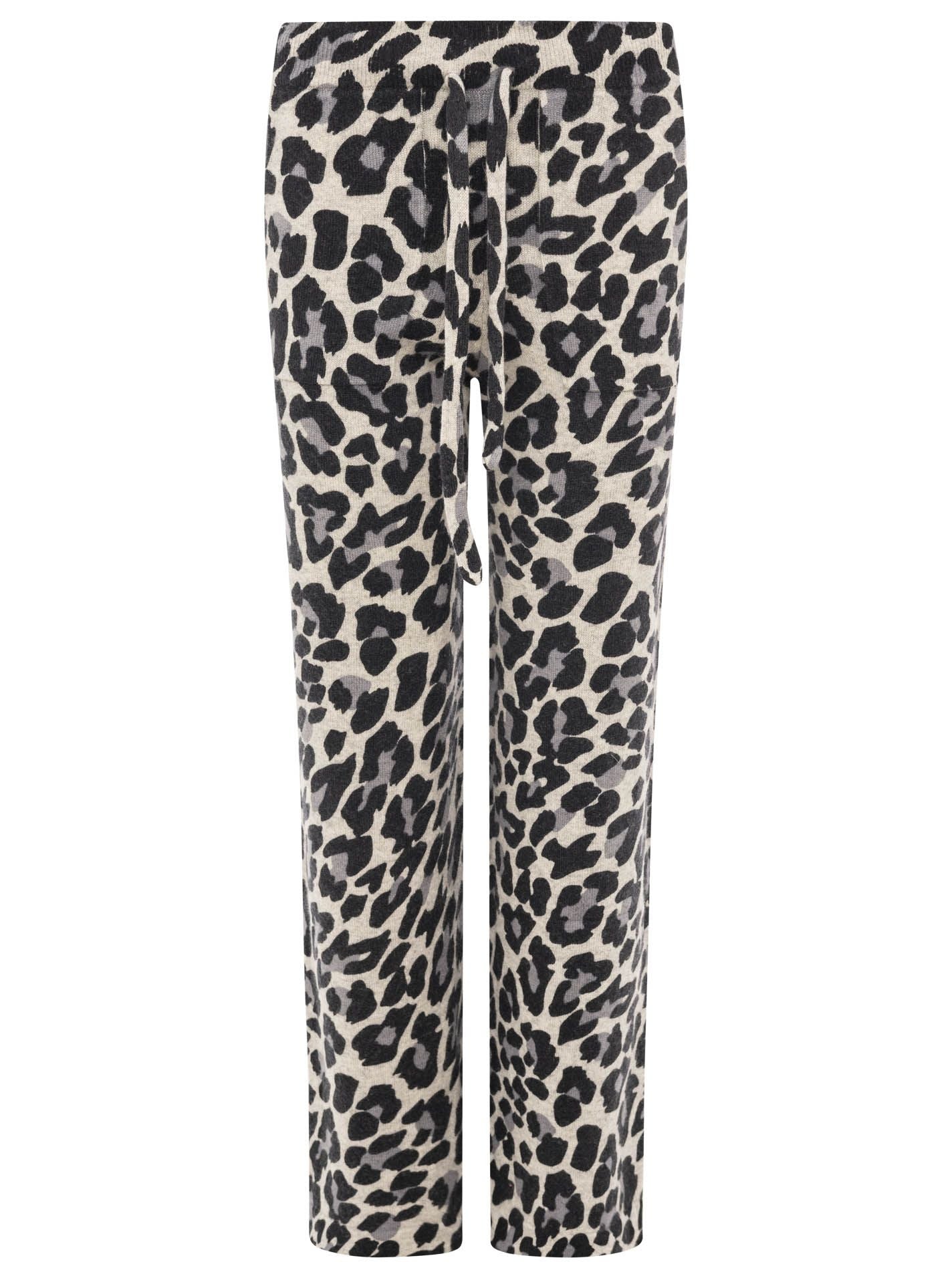 Zwillingsherz Hose "Leo Lounge" - 100% Kaschmir - Hellgrau