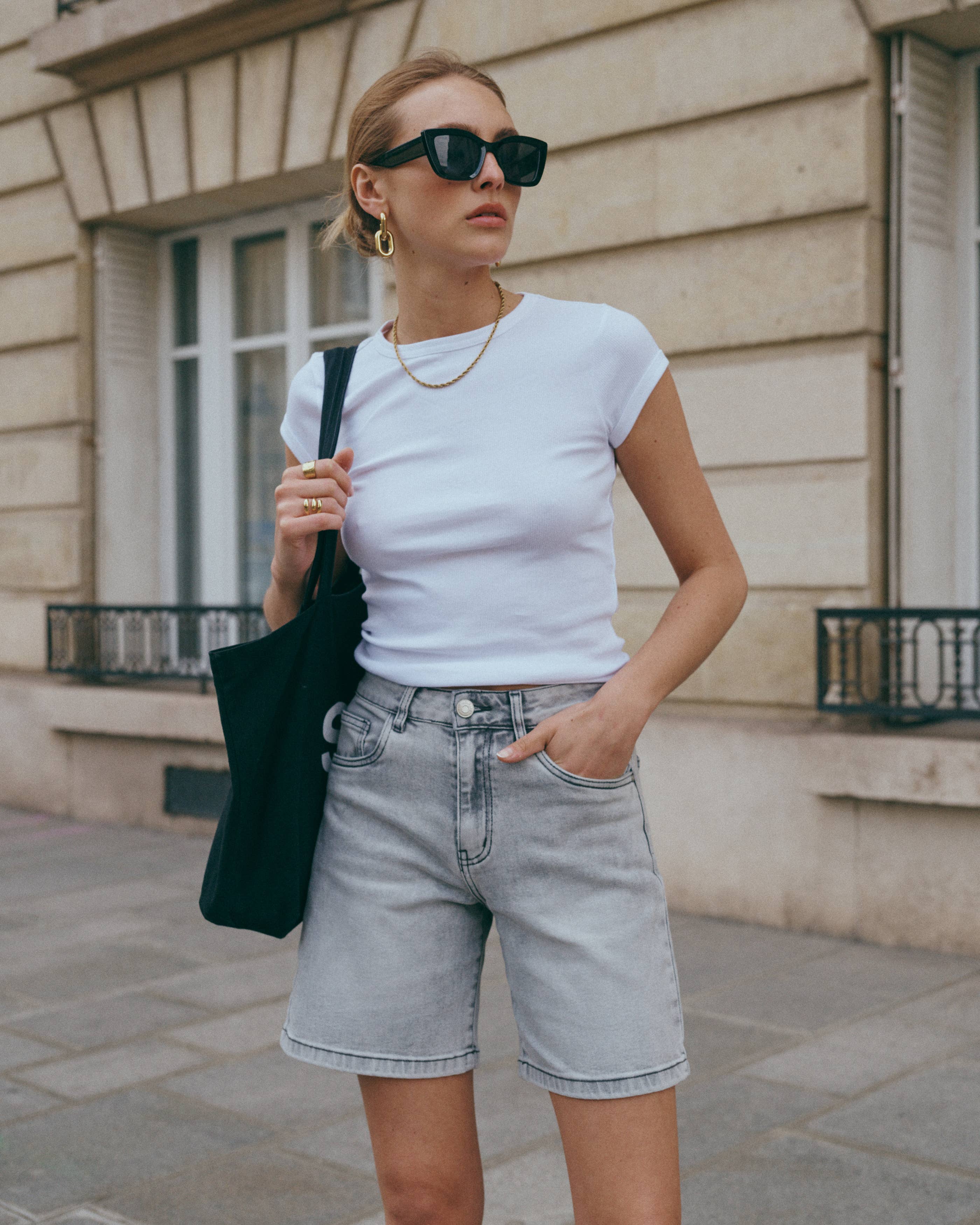 Baggy-Shorts aus Jeans „Cyria“ - Ana & Lucy*: Hellblau / 1(T36) 1(T38) 1(T40) 1(T42) 1(T44)