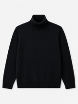 Klassischer Angora Feinstrick-Rollkragenpullover: Schokolade / 2 (38-44)