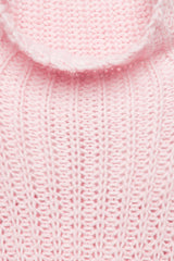Lanidor - Kuschel-Pullover mit hohem Kragen - Rosa