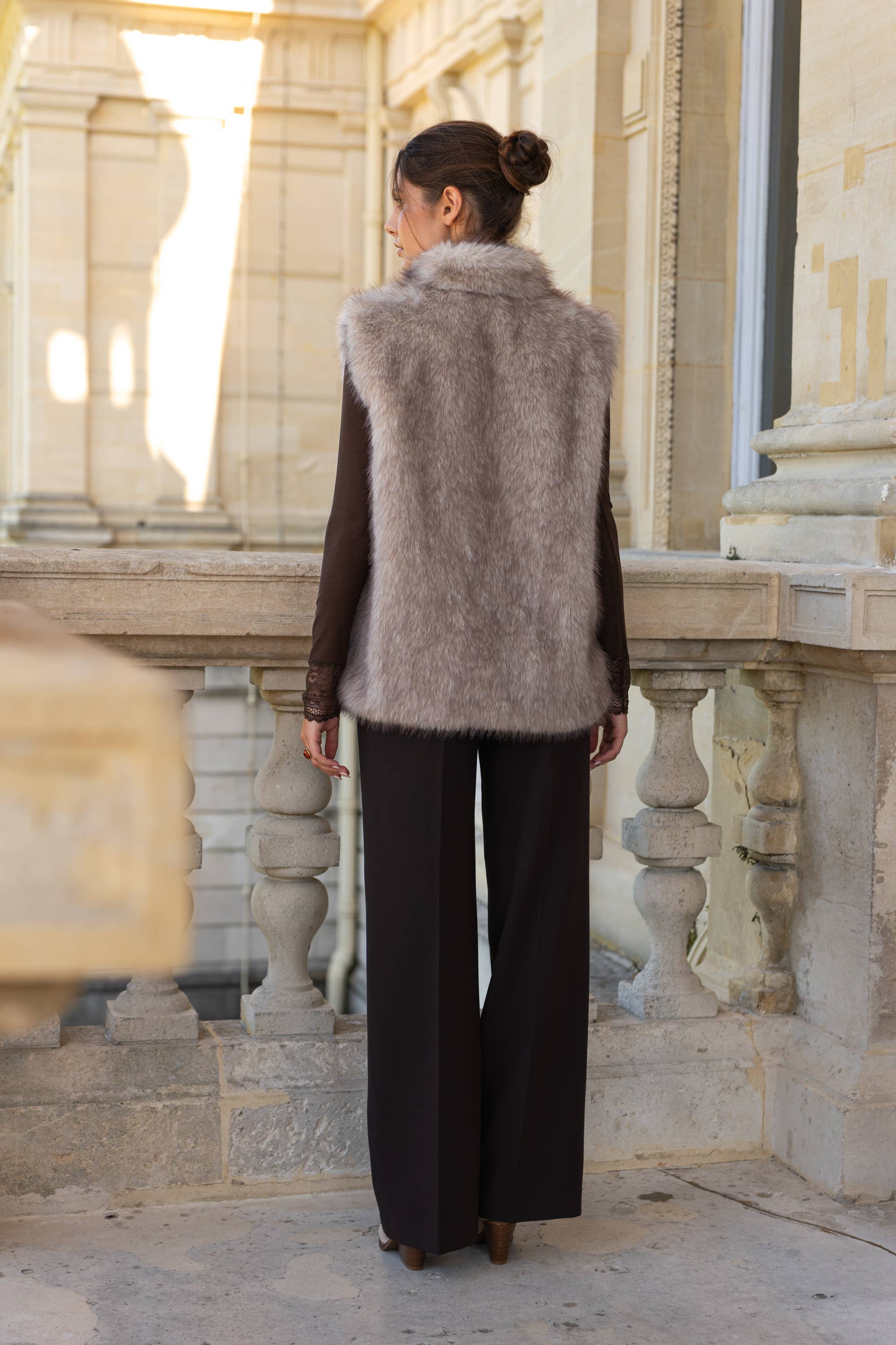 Choklate Paris - Weste aus Kunstpelz "Oslo" - Beige