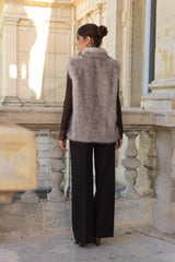 Choklate Paris - Weste aus Kunstpelz "Oslo" - Beige