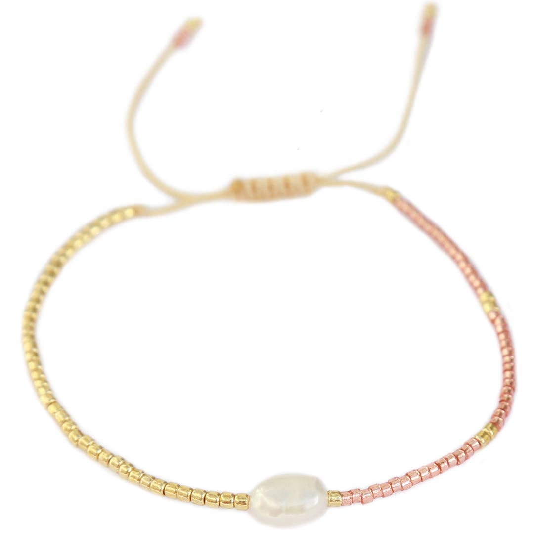 Armband Miyuki Perle Champagner