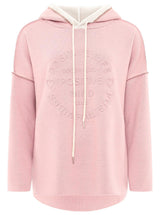Zwillingsherz Double-Face-Hoodie " Positive Mind" Rosa | Damen Hoodie