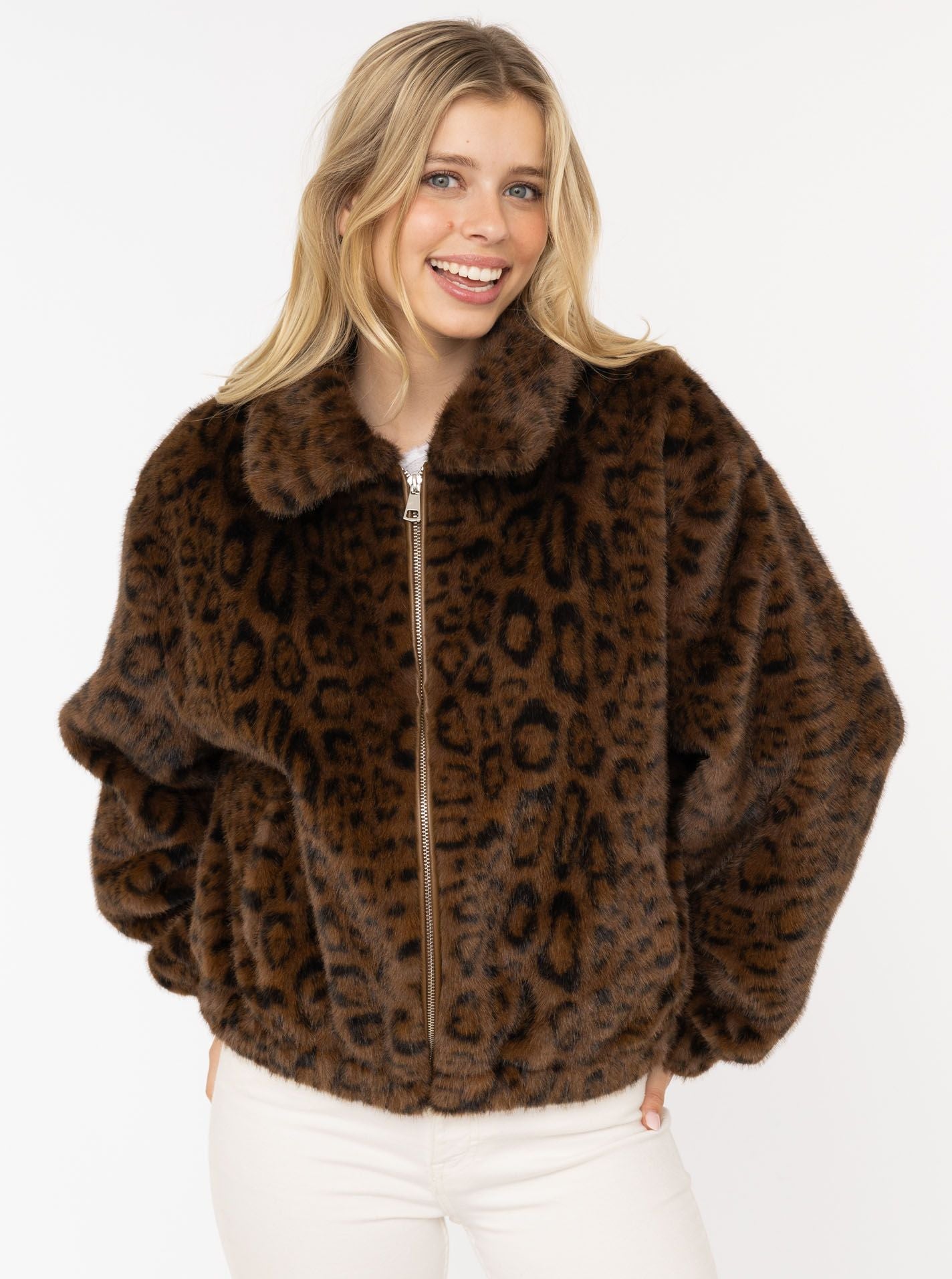 Zwillingsherz - Bomberjacke "Fury Leo" - Braun