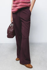 Lanidor - Weit geschnittene Hose in Bordeaux