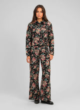 An'ge Paris Hose PALINO Schwarz Jacquard Flare