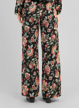 An'ge Paris Hose PALINO Schwarz Jacquard Flare