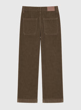 AN’GE Paris Cordhose PALIVIVI gerader Schnitt Hellbraun verwaschen