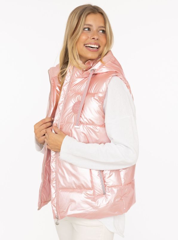 Zwillingsherz - Steppweste kurz in Rosa - Leicht & Warm