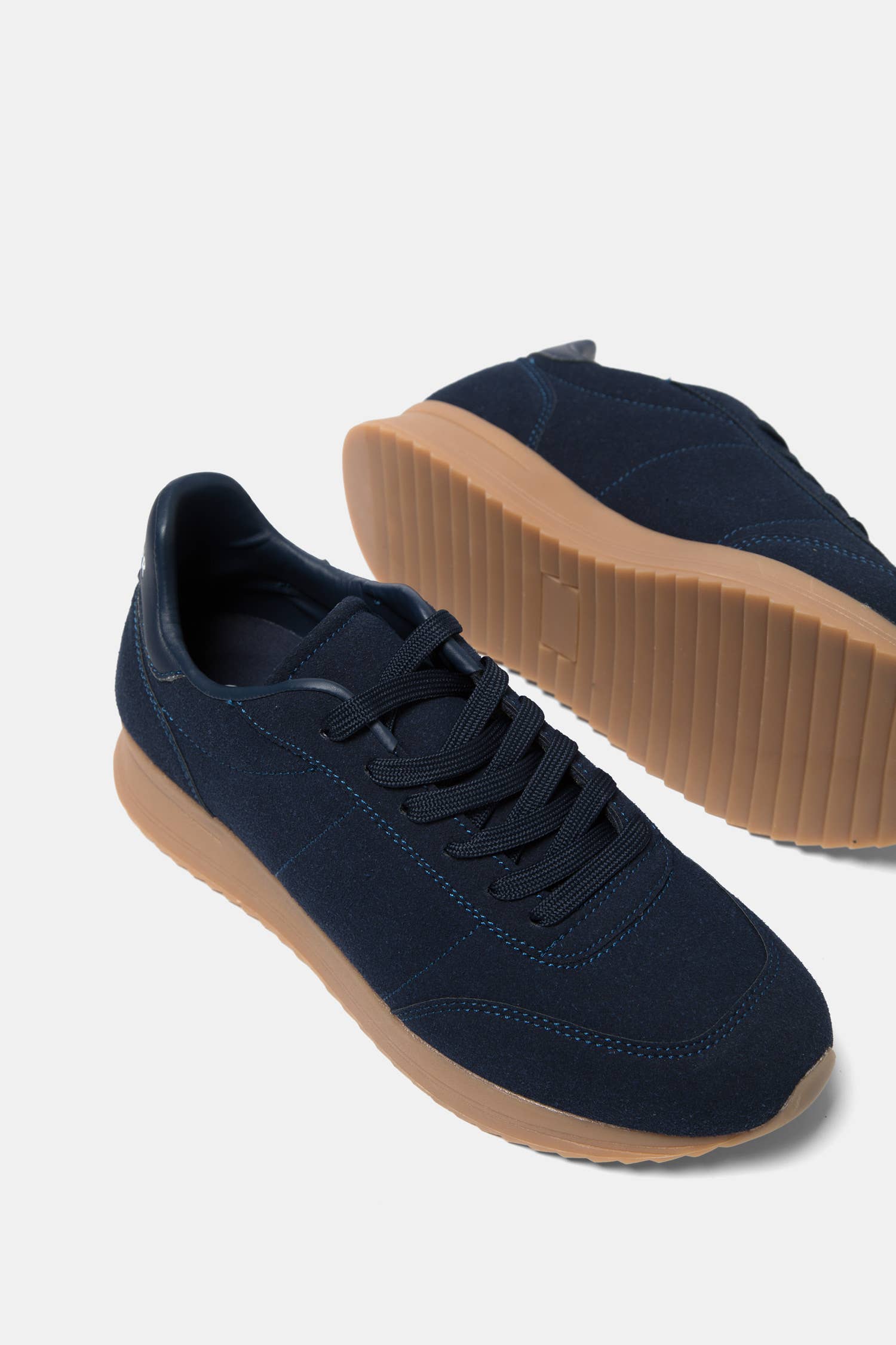 Lanidor Sneakers Dunkelblau | Zweifarbig mit Logo | Sportlich-Elegant