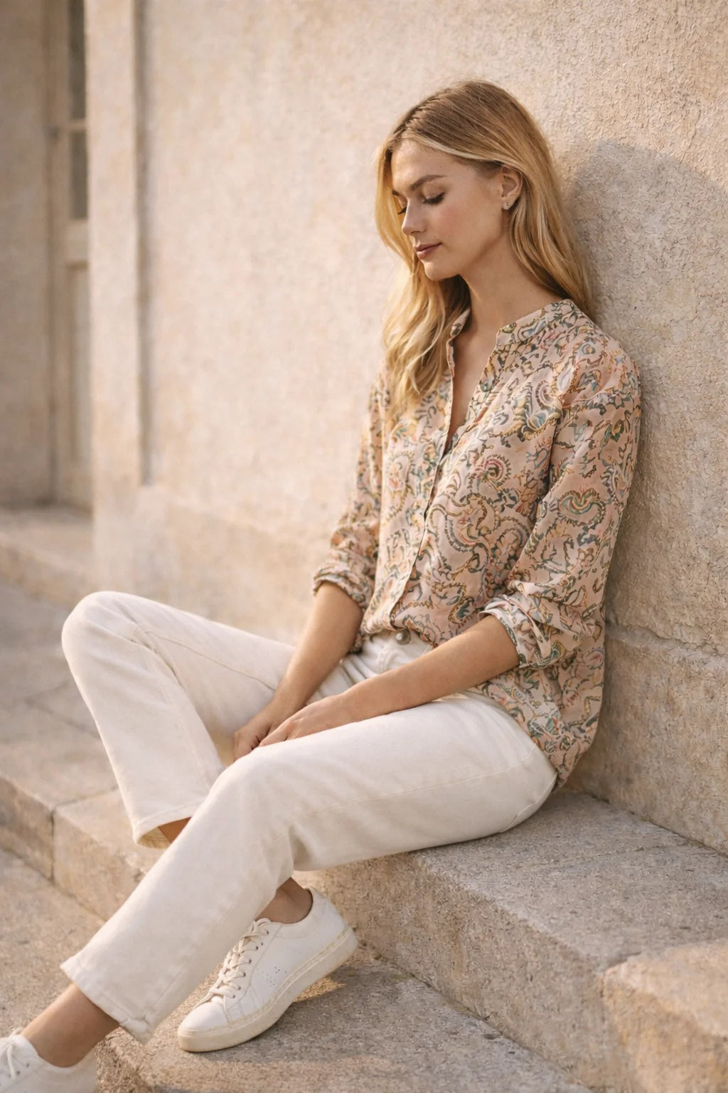 Choklate Paris Hemdbluse Saint Tropez - Seide & Viskose - Rose