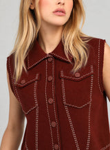 Weste LEWOODY bordeaux: XS/S