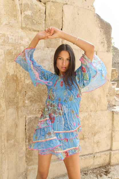 Blaues Sommerkleid "Capri"
