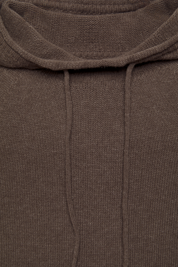 Lanidor Hoodie aus glattem Strick - Braun