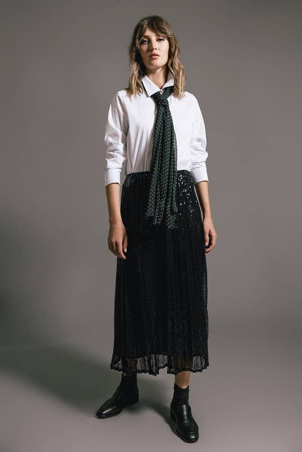 Lanidor - Pailletten-Rock in Schwarz