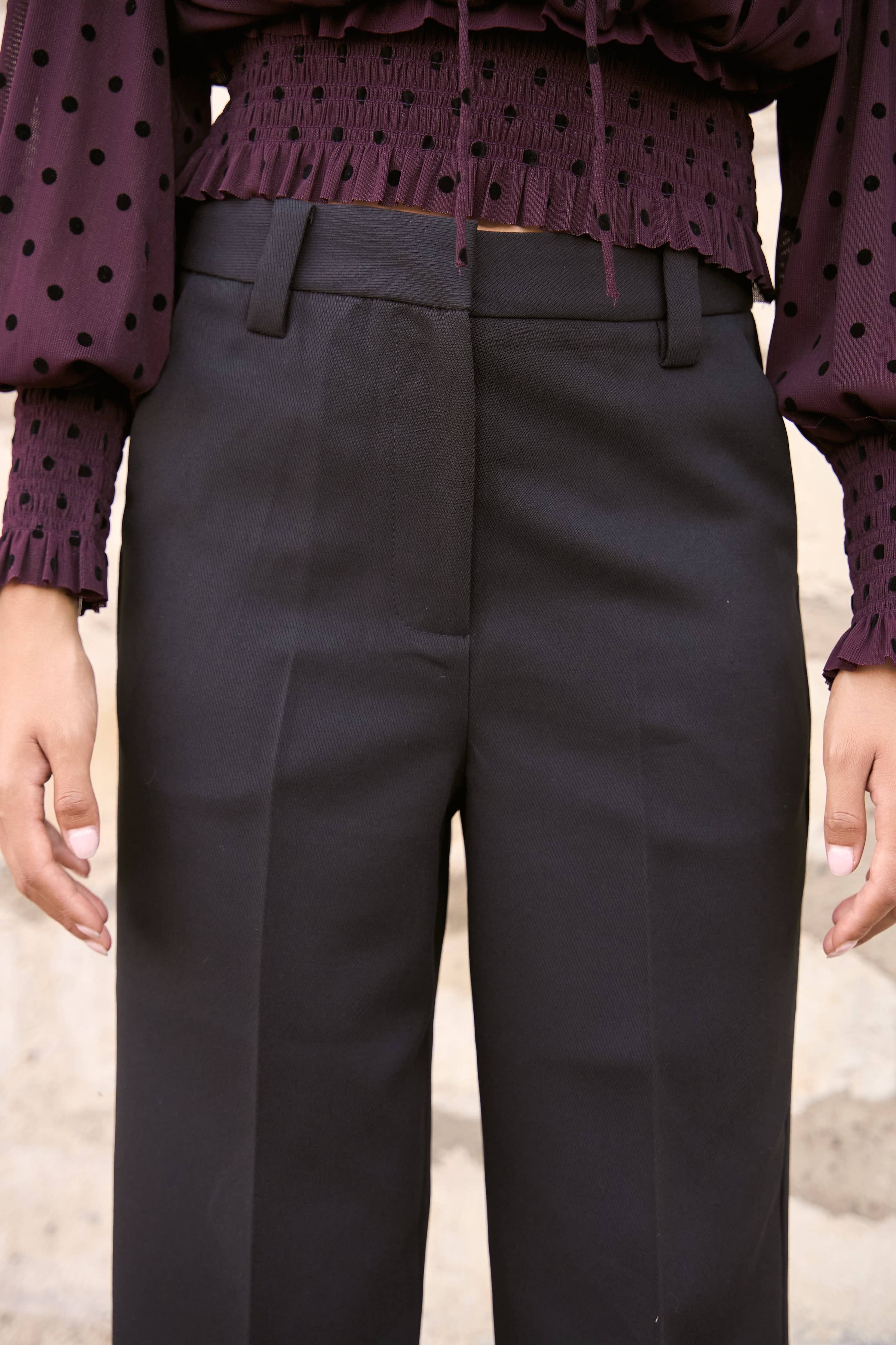 Choklate Paris Anzughose Gaspard in Schwarz mit geradem Bein