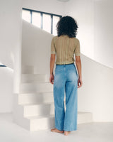 Ana & Lucy Weite Jeans "Nolia" Hellblau Wide Leg High Waist