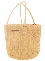 Zwillingsherz Korbtasche Stroh Geflochten "Zwillingsherz" Beige