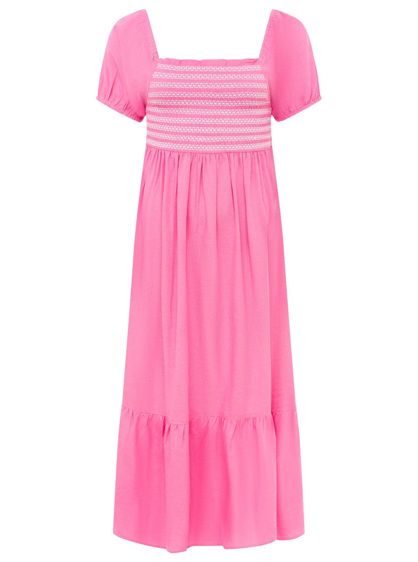 Zwillingsherz Kleid Leinenmix  Romantic Pink