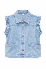 Ciminy Jeansweste Mira Hellblau