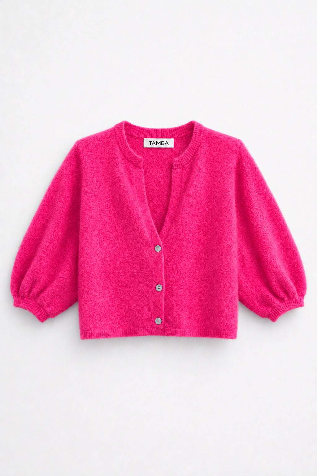 Angora Strickcardigan mit V-Ausschnitt: Anthrazit / Einheitsgröße