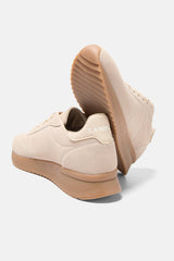 Lanidor - Sneakers in Beige - Plateau-Sohle 3 cm