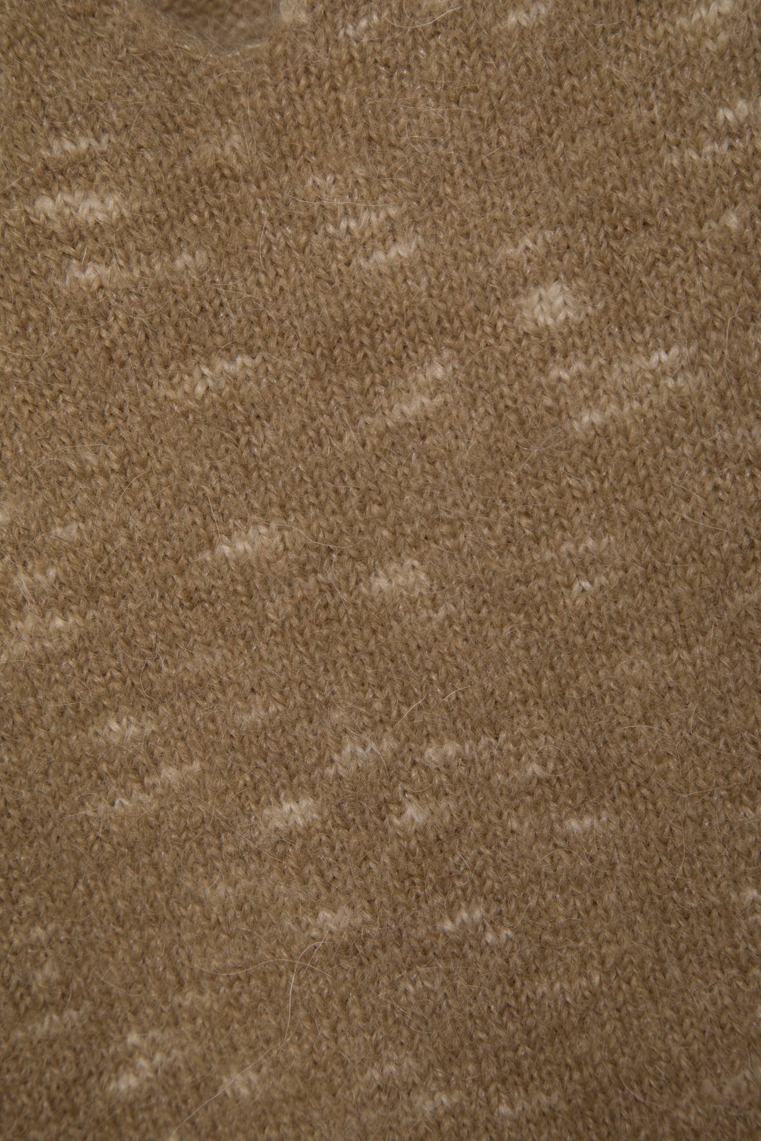 Lanidor - Pullover mit V-Ausschnitt - Meliert - Camel