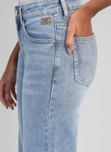 Ange Paris Jeans Pipoche Hellblau Gerader Schnitt