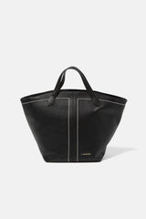 Lanidor - Handtsche - Schwarz mit Kontrastnähten