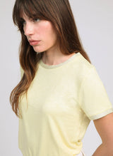 Ange Paris T-Shirt Tixana Gelb Viskosemix