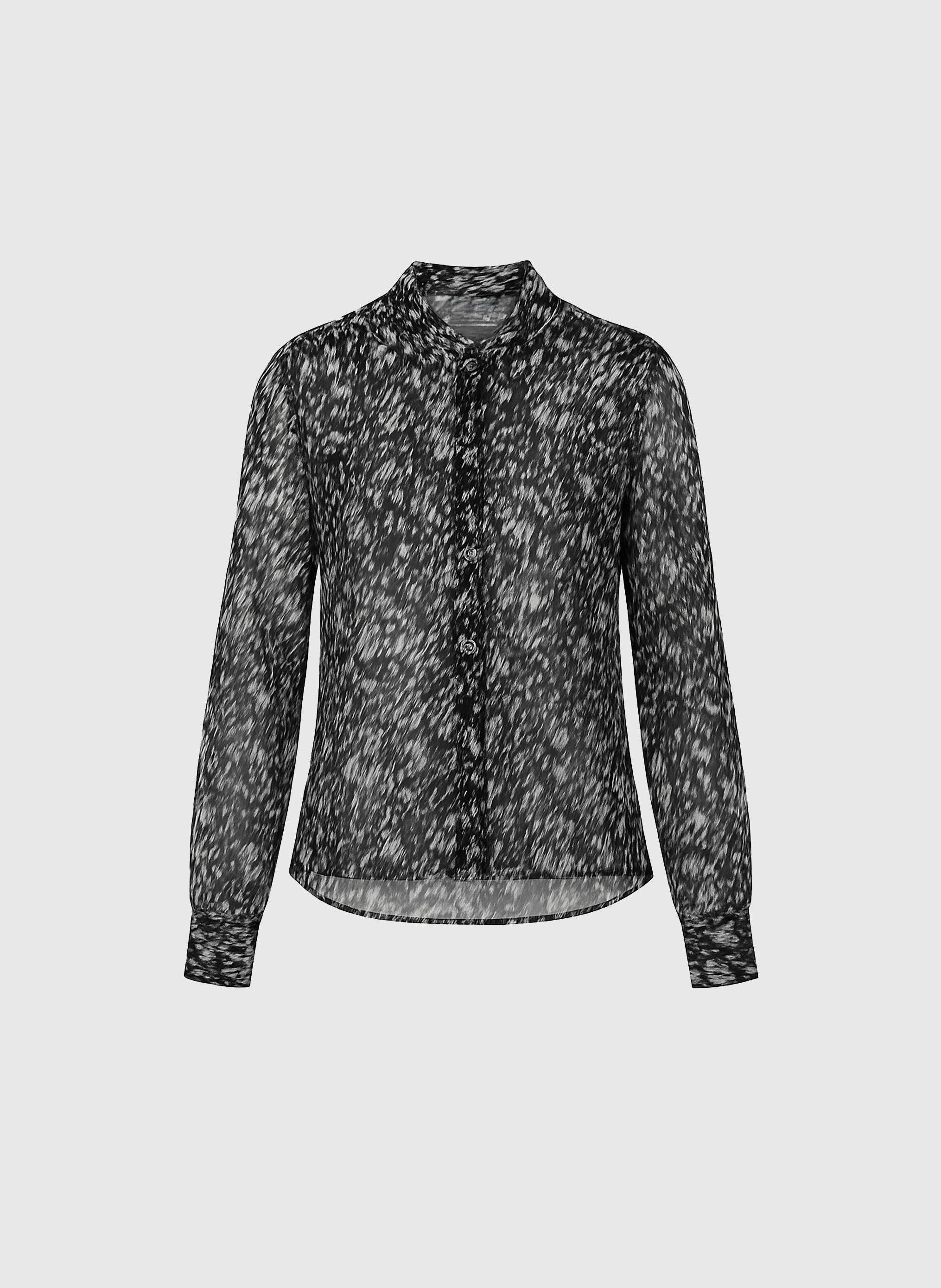 An'ge Paris Hemd Sabery  in Schwarz-Weiß - Semitransparent