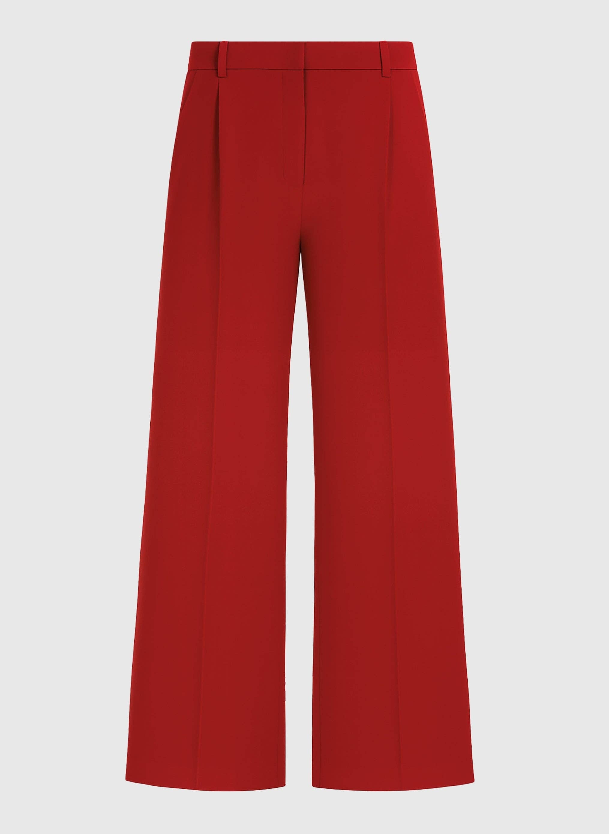 An'ge Paris - Hose "Perly" in Rot - Elegante Flare-Hose mit hoher Taille