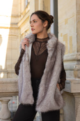 Choklate Paris - Weste aus Kunstpelz "Oslo" - Beige