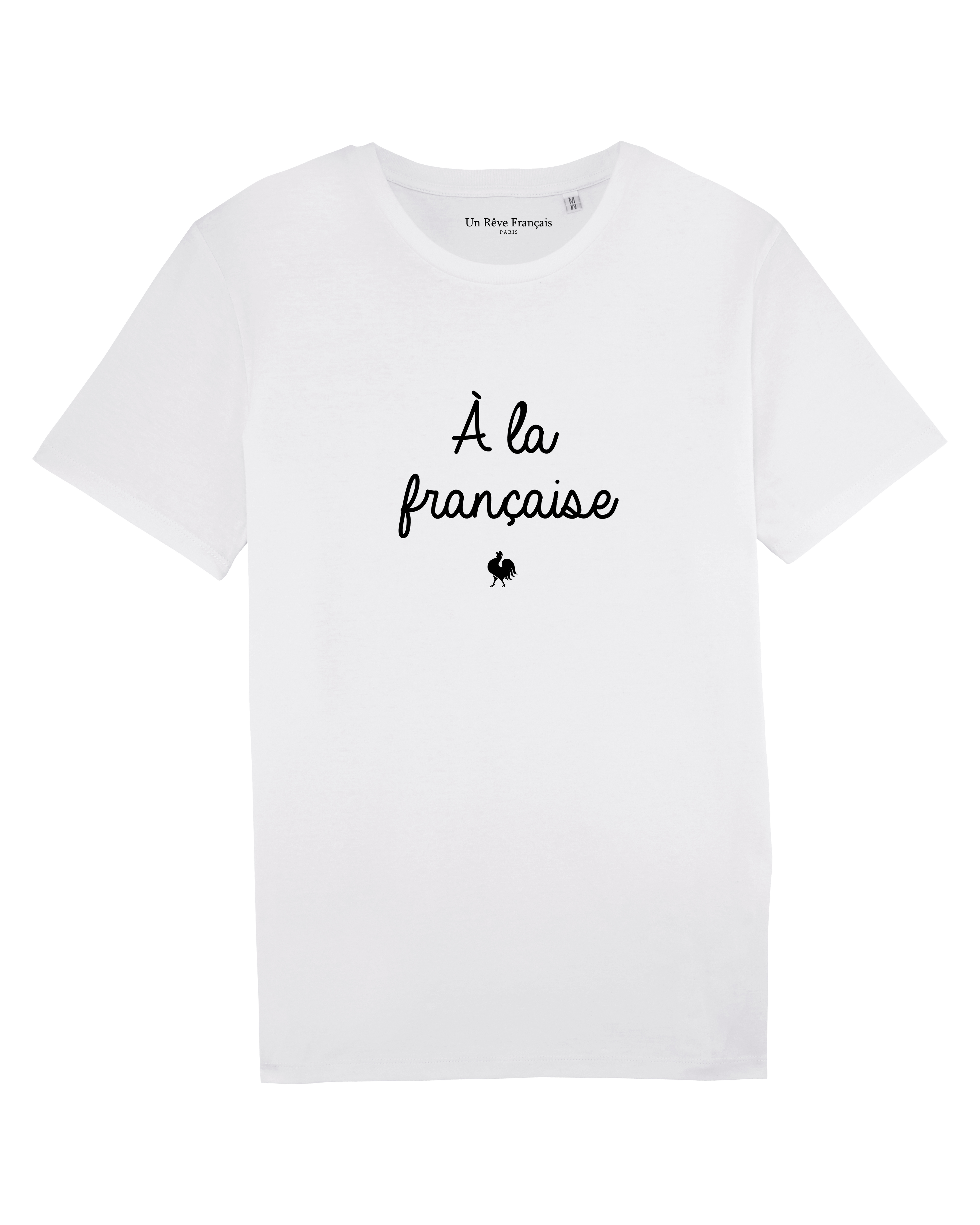 Un Rêve Français T-Shirt „A la française“ aus Bio-Baumwolle Weiß